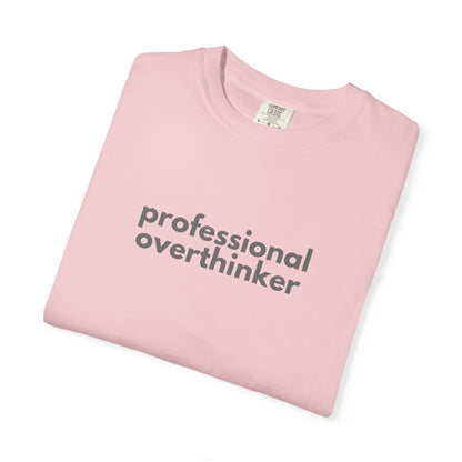 Professional Overthinker Gen X Humor T-shirt, Unisex Tee, Funny Gift, Sarcastic Shirt, Gift for Gen X, Vintage Style Shirt