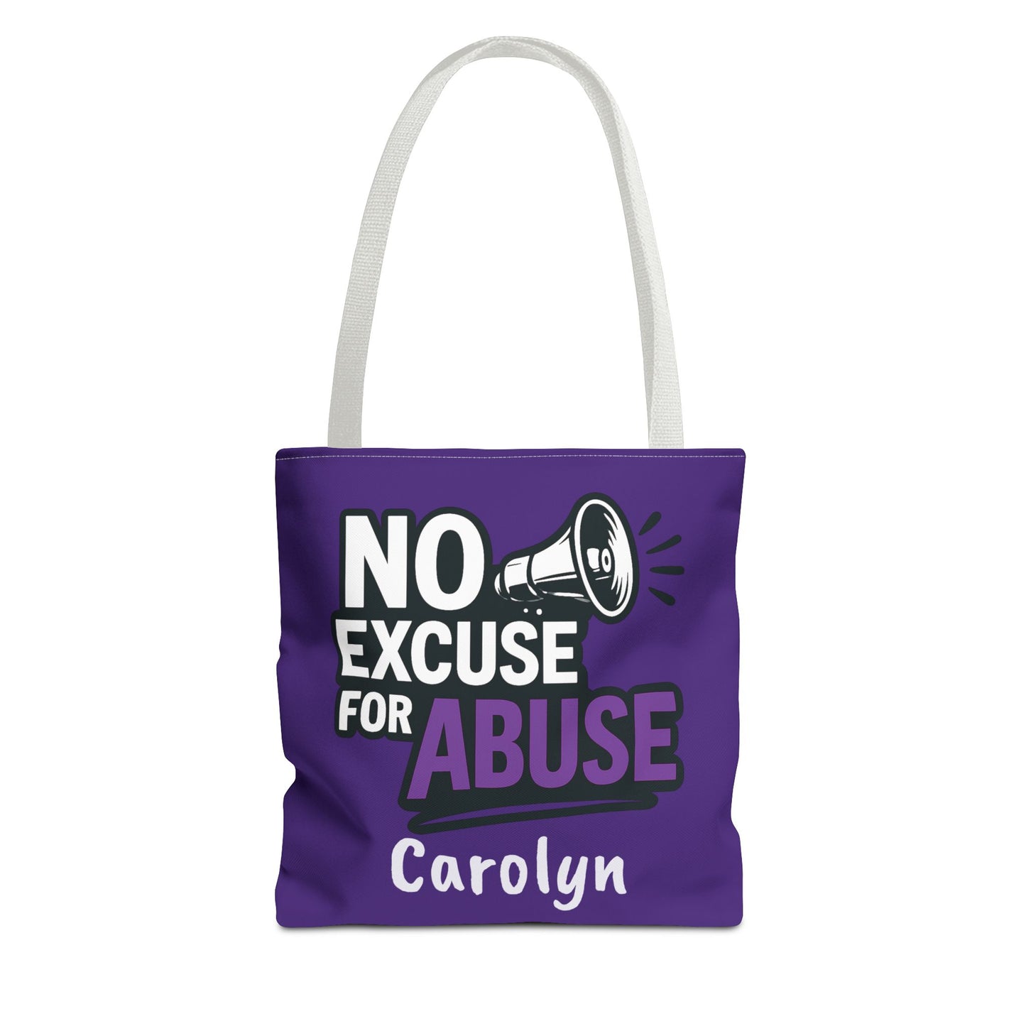 Empowerment Tote Bag - No Excuse for Abuse, Advocacy Tote, Eco-Friendly Bag, Fundraiser Gift, Awareness Campaign Bag
