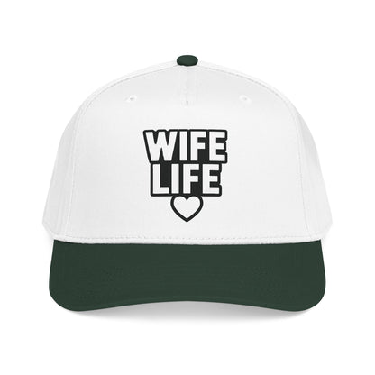 Wife Life Mid Profile Baseball Cap | Wife Life Baseball Hat
