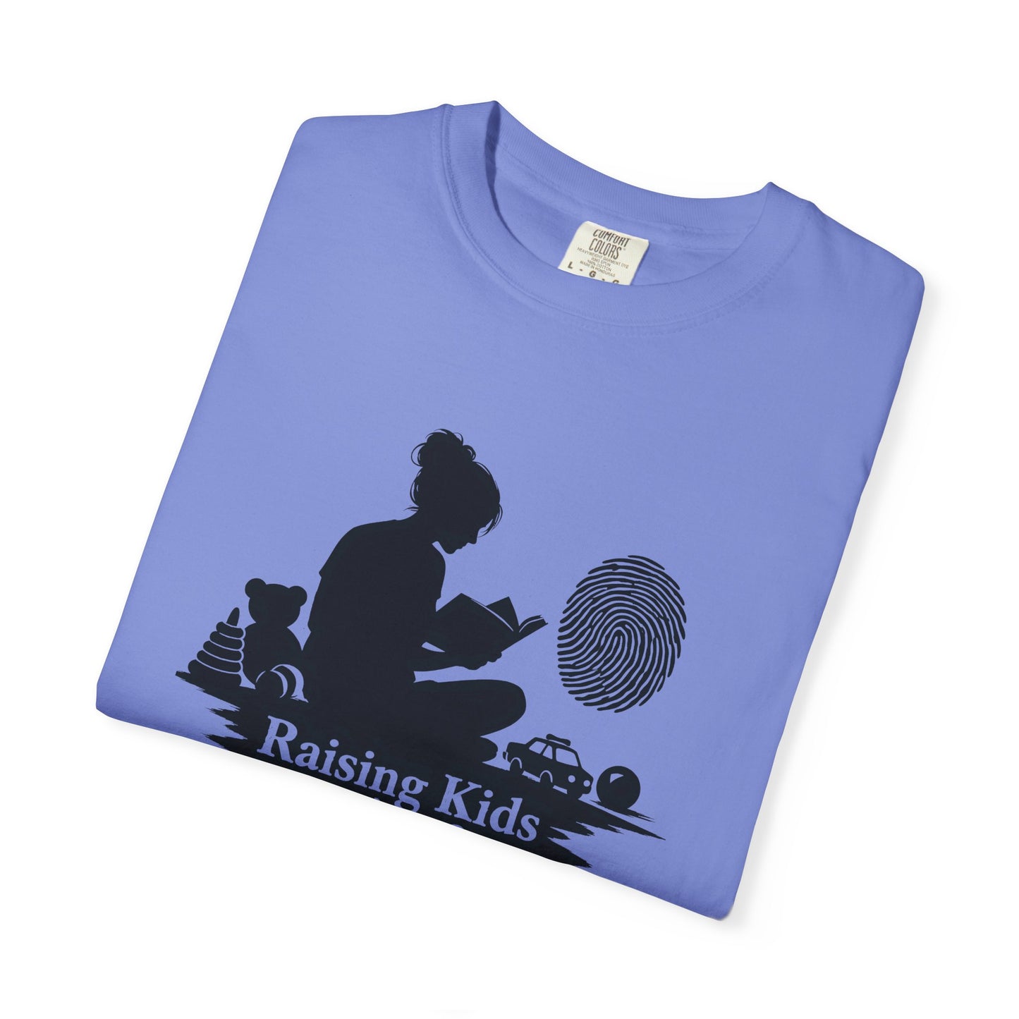 Raising Kids and Reading Crime T-shirt | Mom Reader Detective Design