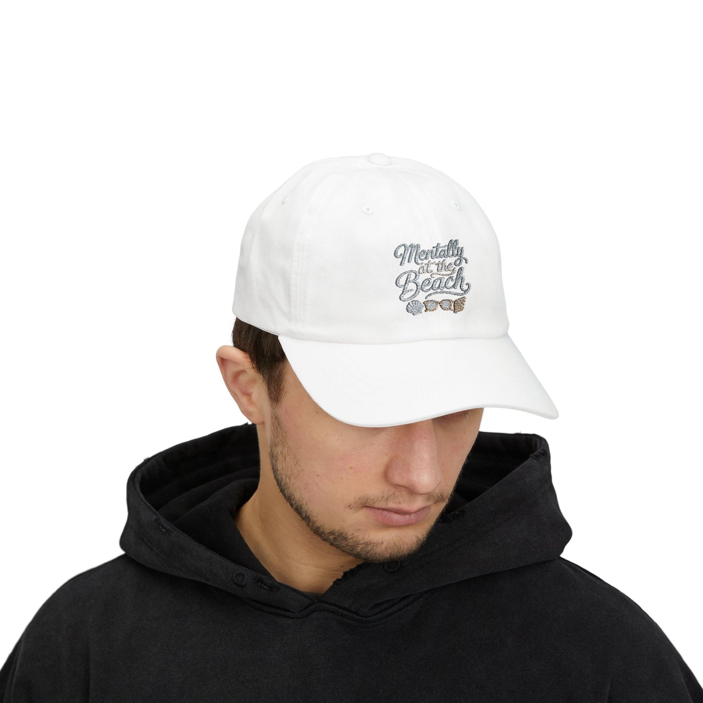 Mentally at the Beach Dad Cap | Embroidered Hat