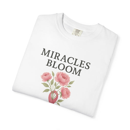 Breast Cancer Awareness T-Shirt, Floral Design for Charity Events, Gifts for Survivors, Unisex Apparel, Supportive Fashion