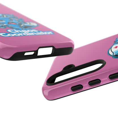 Chaos Coordinator Phone Case, Fun Nurse Gift, Tough Cases for Healthcare Heroes, Unique Cell Phone Cover, Funny Medical Humor/ Pink