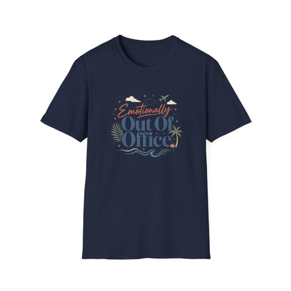 Emotionally Out Of Office T-Shirt | Vacation Palm Beach Design