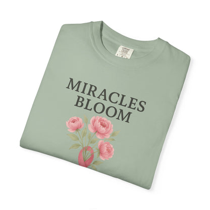 Breast Cancer Awareness T-Shirt, Floral Design for Charity Events, Gifts for Survivors, Unisex Apparel, Supportive Fashion