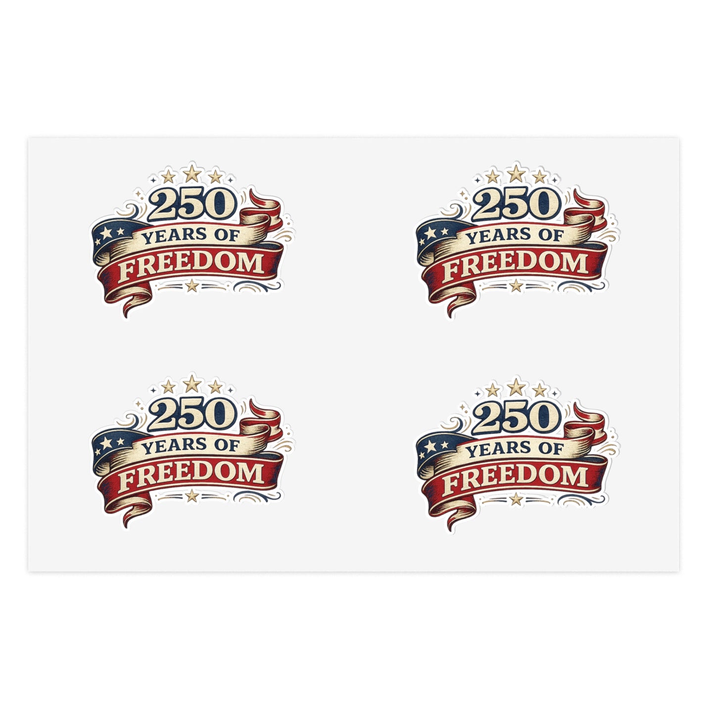 America 250th Anniversary Semiquincentennial Stickers | Freedom Sticker Sheets