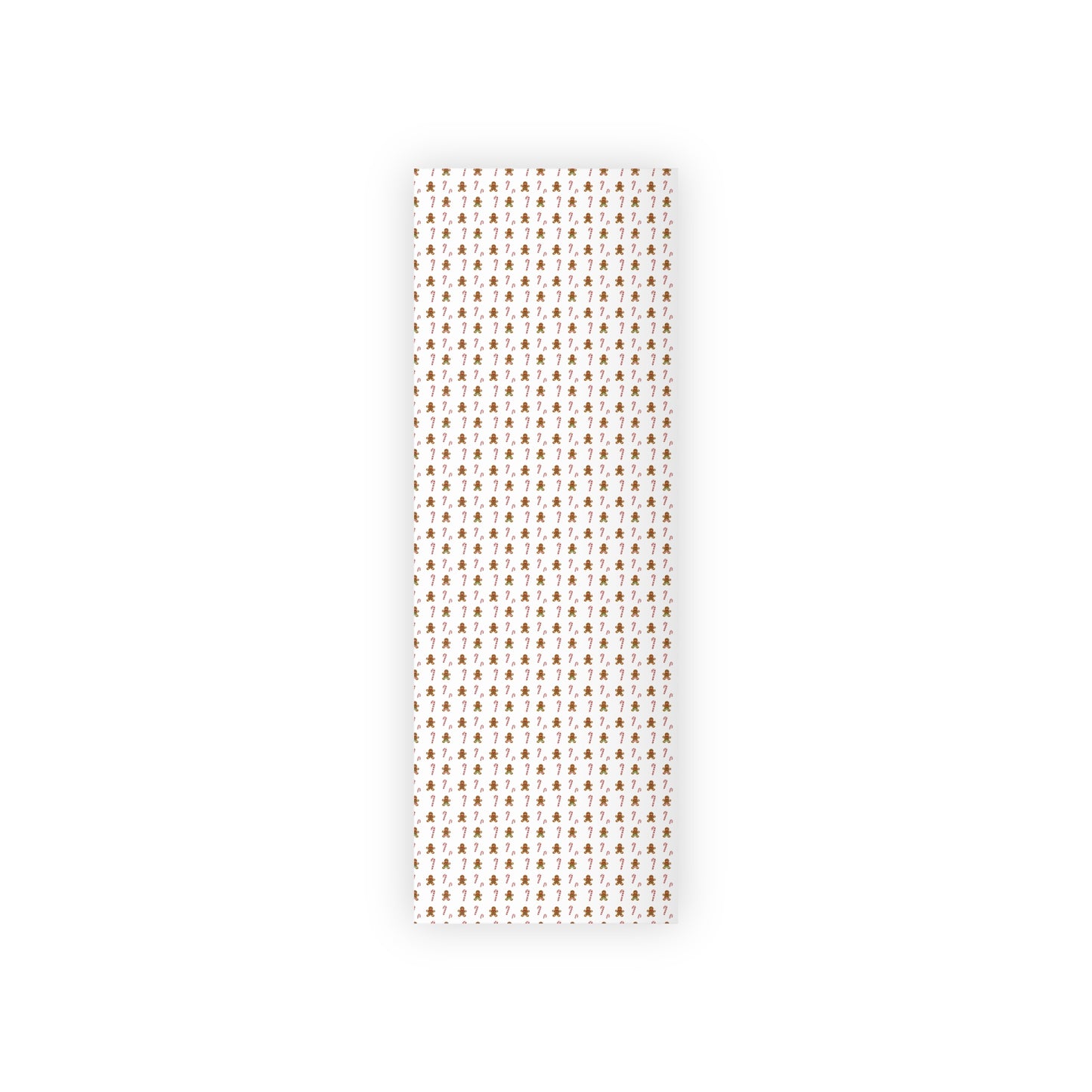 Gingerbread Cookie Pattern Gift Wrapping Paper Roll | Christmas Holiday Wrap
