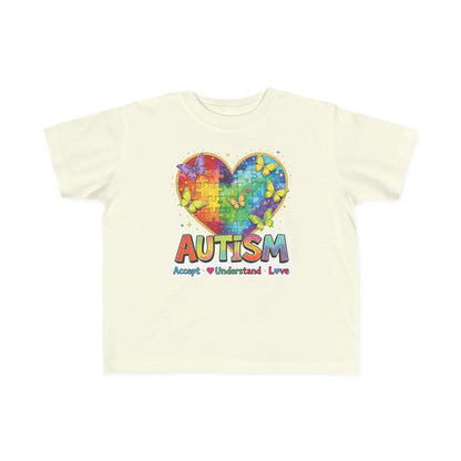 Autism Puzzle Heart Toddler Tee | Accept Understand Love
