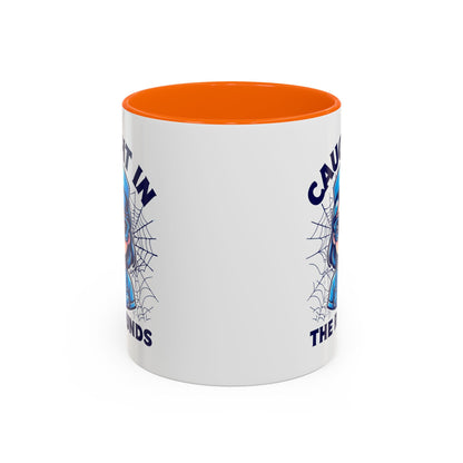 Nurse Coffee Mug, Cute Nursing Gift, Healthcare Appreciation, Fun Spider Design, Caught in the Rounds Mug