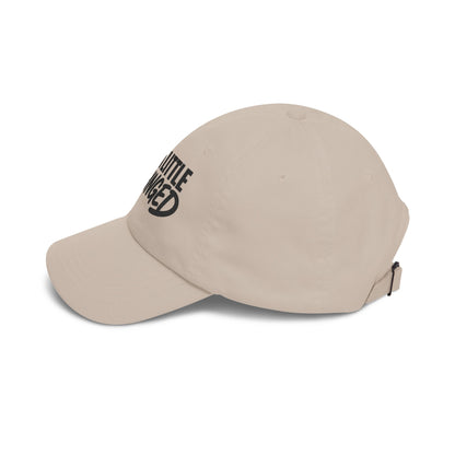 Just a Little Unhinged Dad Cap | Embroidered Script Baseball Hat