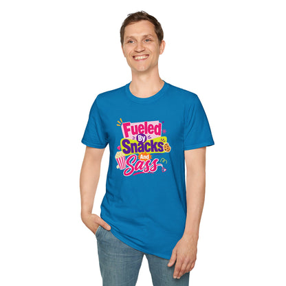 Fueled by Snacks and Sass T-Shirt | Snack Quote Tee