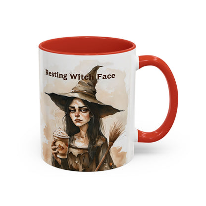 Resting Witch Face Coffee Mug - Halloween Mug, Funny Mug, Witch Mug, Halloween Gift, Coffee Lover Gift