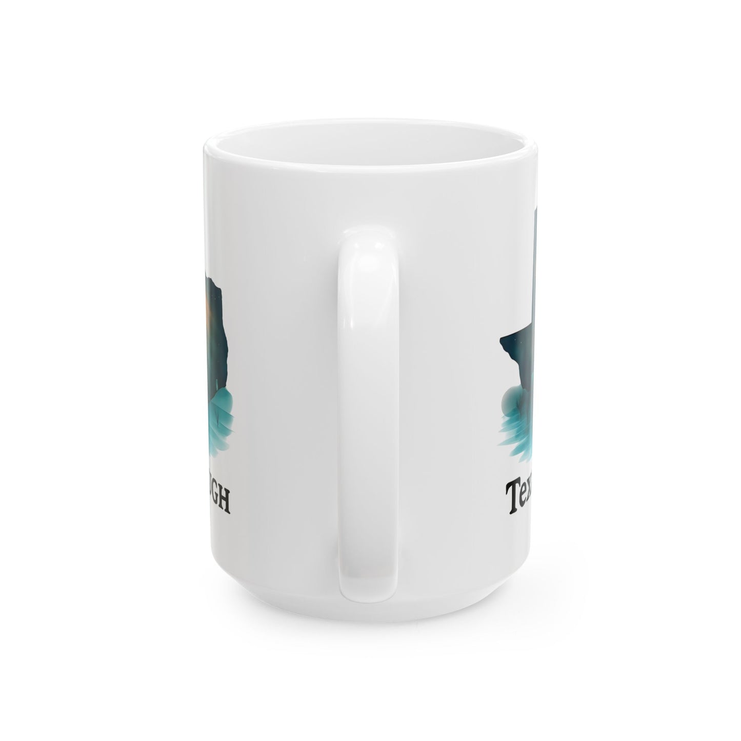 Ceramic Mug, Texas Tough Lighthouse Pride Coffee Cup, Floodwaters Resilience Gift, 11oz 15oz Tea Mugs, Lone Star State Kitchen Decor,