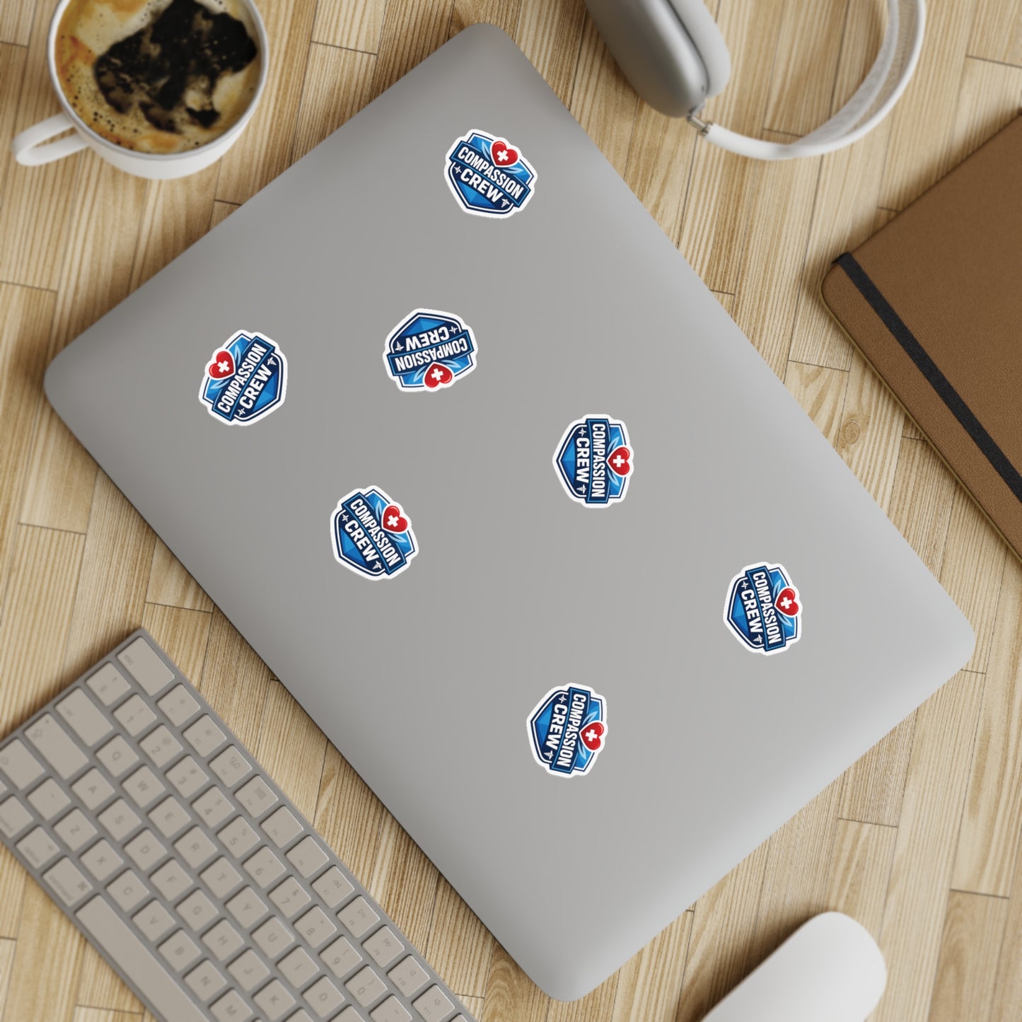 Compassion Crew Badge Sticker Sheet