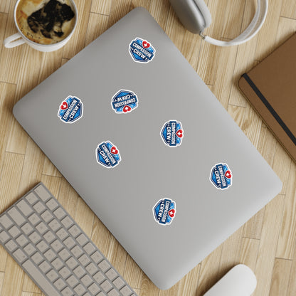 Compassion Crew Badge Sticker Sheet