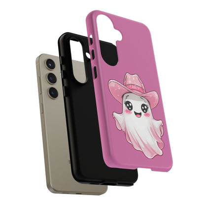 Cute Ghost Phone Case - Fun, Whimsical, Kawaii, Halloween, Gift Idea, Pink Ghost Design
