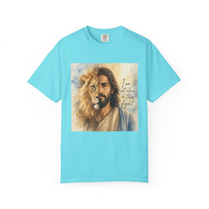 Jesus Lion of Judah t-shirt | I am not alone in this fight Christian tee