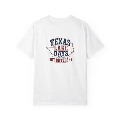 Texas Lake Days Hit Different T-shirt | State Outline Lake Life