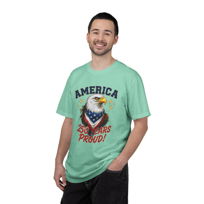America Eagle 250 Years Proud T-Shirt | Patriotic Bald Eagle Tee - 250th Anniversary