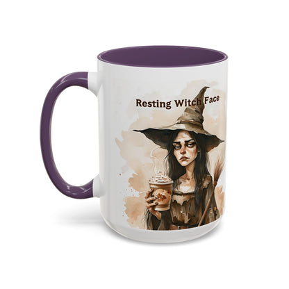 Resting Witch Face Coffee Mug - Halloween Mug, Funny Mug, Witch Mug, Halloween Gift, Coffee Lover Gift
