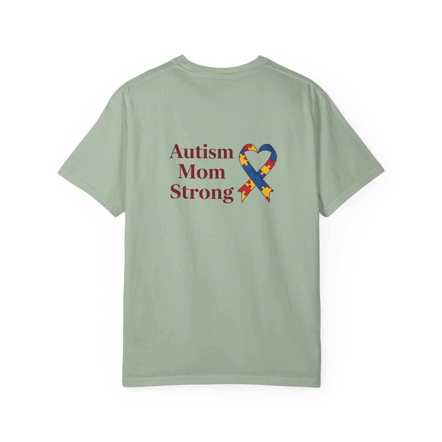 Autism Mom Strong T-shirt | Autism Awareness Puzzle Ribbon