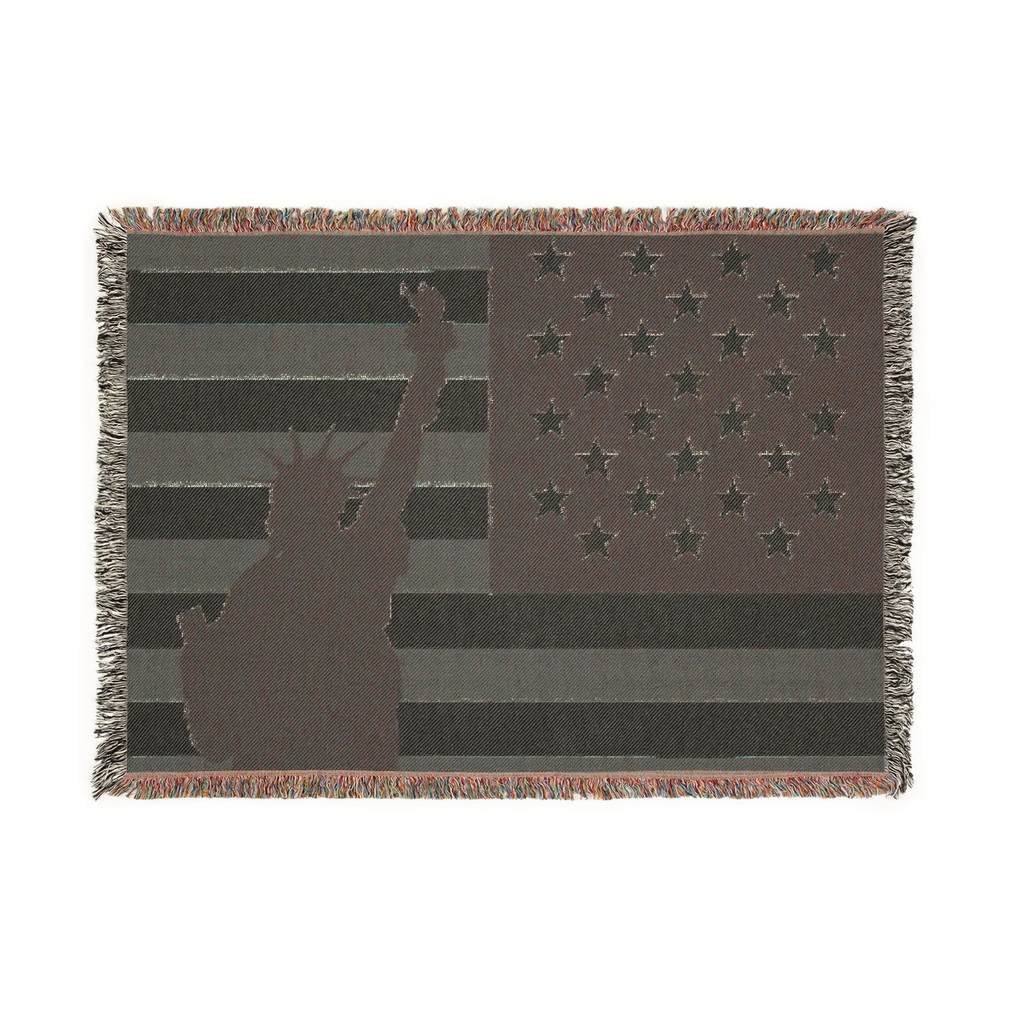 Patriotic Woven Blanket | American Flag Throw, Cozy Home Decor, Independence Day Gift, Memorial Day Blanket, USA Pride Decor