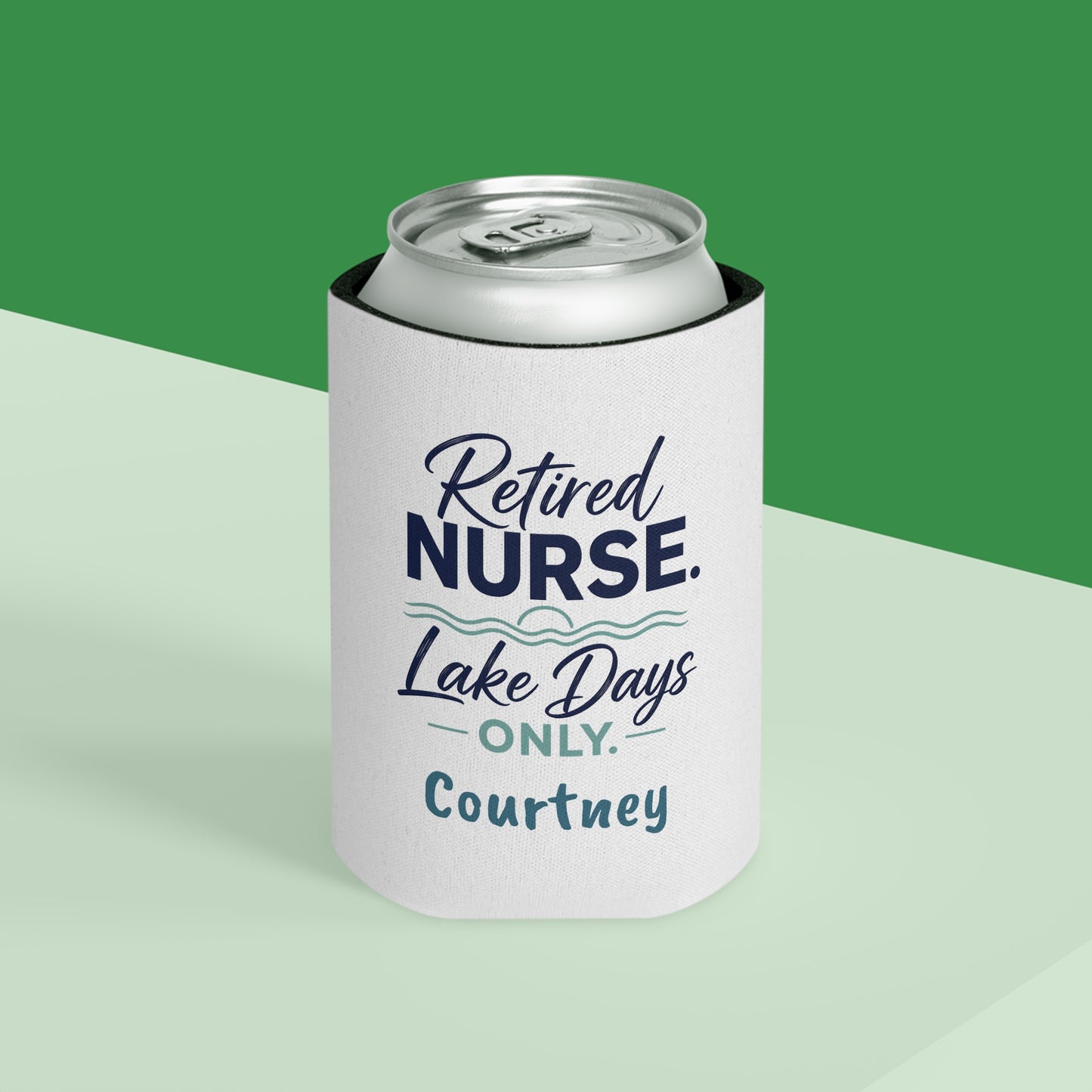 Retired Nurse Lake Days Can Cooler | Personalized