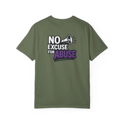 Empowering Unisex T-Shirt: "No Excuse for Abuse" - Casual Wear, Gift for Activists, Awareness Apparel, Comfort Tee