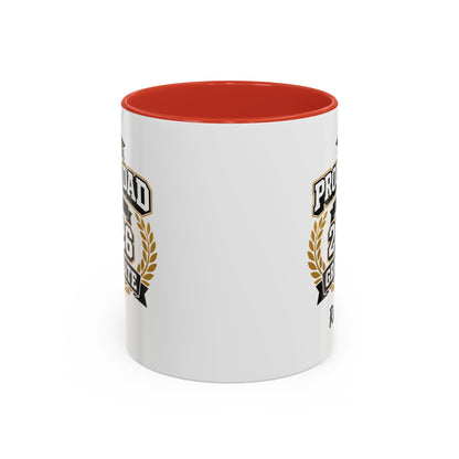 Proud Dad of a 2026 Graduate Mug | Custom Name Accent Coffee Mug
