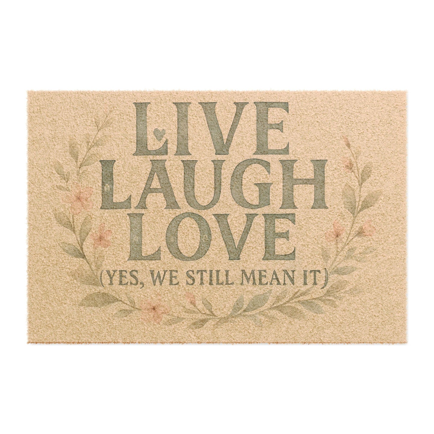 Welcome Home Doormat, Door Mat, Live Laugh Love Mat, Entryway Decor, Housewarming Gift, Front Door Mat, Outdoor Rug
