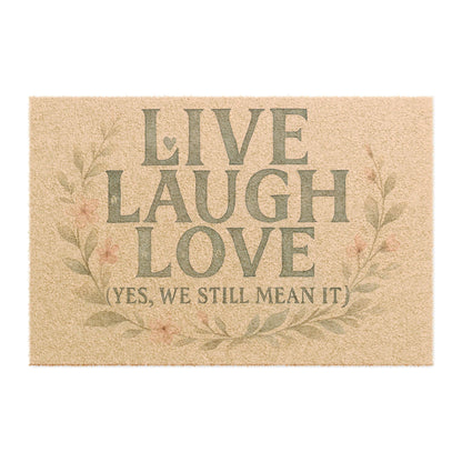 Welcome Home Doormat, Door Mat, Live Laugh Love Mat, Entryway Decor, Housewarming Gift, Front Door Mat, Outdoor Rug