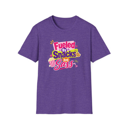 Fueled by Snacks and Sass T-Shirt | Snack Quote Tee