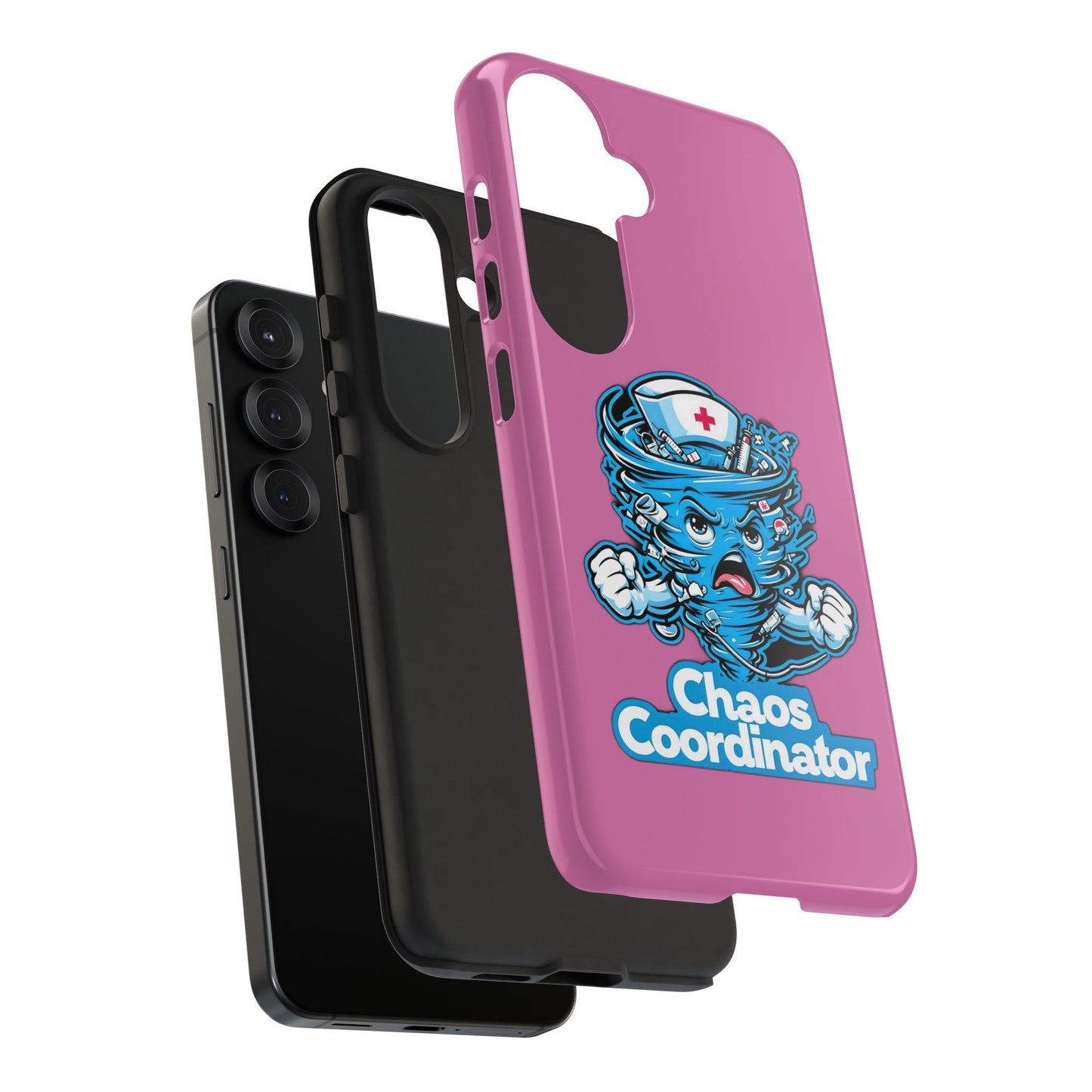 Chaos Coordinator Phone Case, Fun Nurse Gift, Tough Cases for Healthcare Heroes, Unique Cell Phone Cover, Funny Medical Humor/ Pink