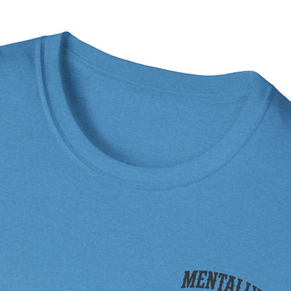 Mentally Checked Out Still Showin' Up T-Shirt | Funny Typography Tee