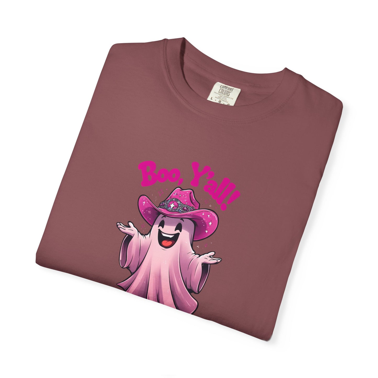 Boo Y'all Ghost T-Shirt, Fun Halloween Tee, Unisex Shirt, Cute Ghost Apparel, Spooky Season Outfit
