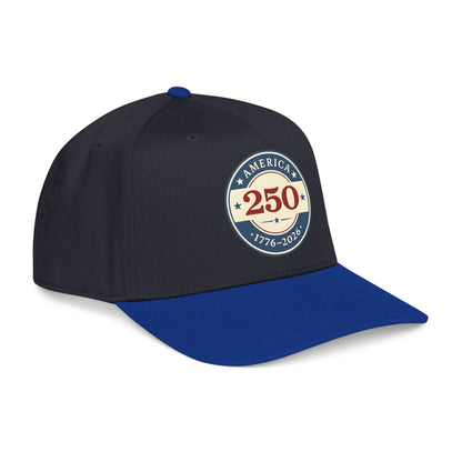 America 250 1776-2026 Patch Mid Profile Baseball Cap | 250th Anniversary Celebration