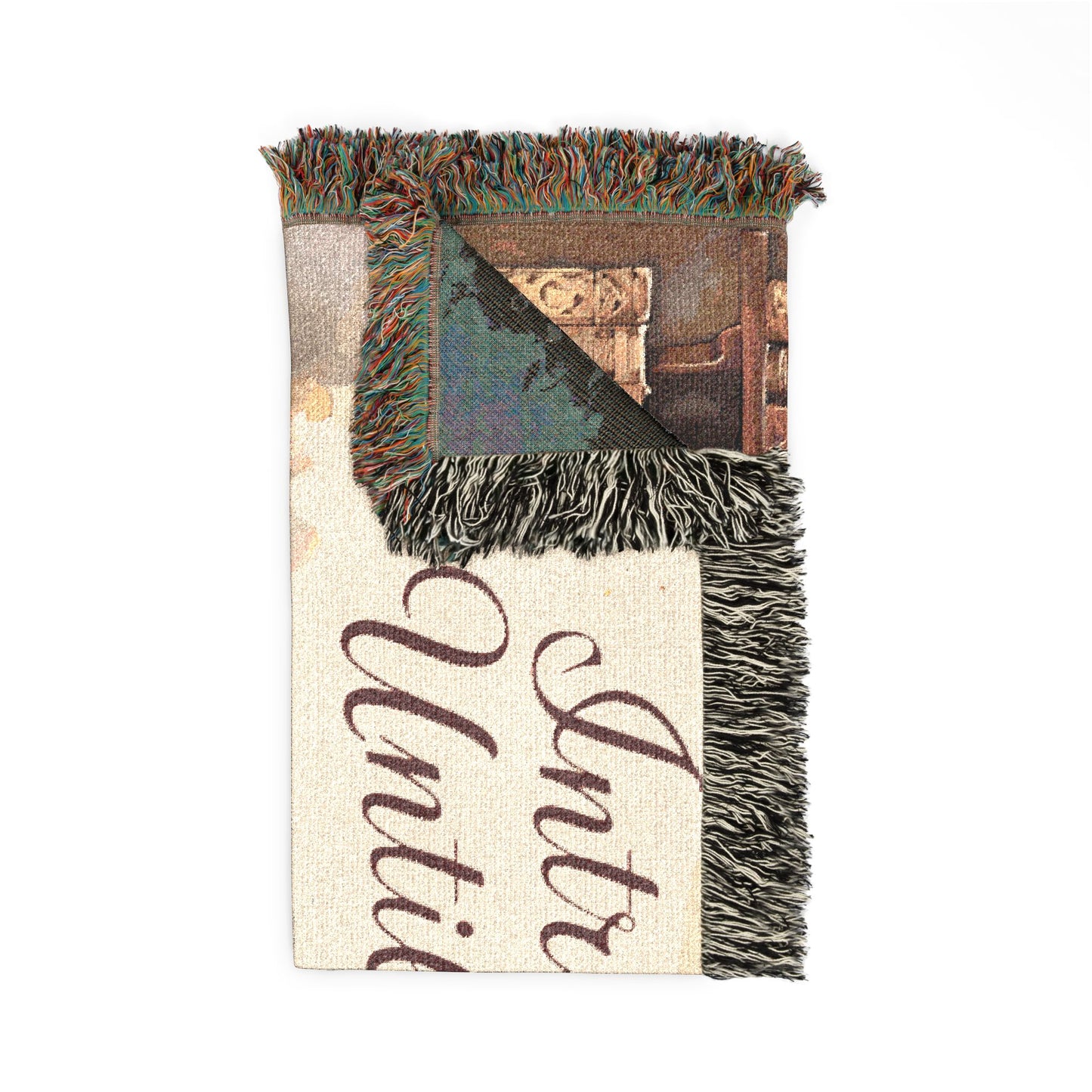 Cozy Literary Woven Blanket - Perfect for Book Lovers, Reading Nooks, Home Decor, Gift for Her, Relaxation Essentials