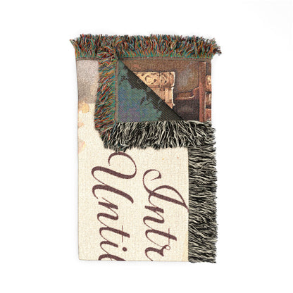 Cozy Literary Woven Blanket - Perfect for Book Lovers, Reading Nooks, Home Decor, Gift for Her, Relaxation Essentials