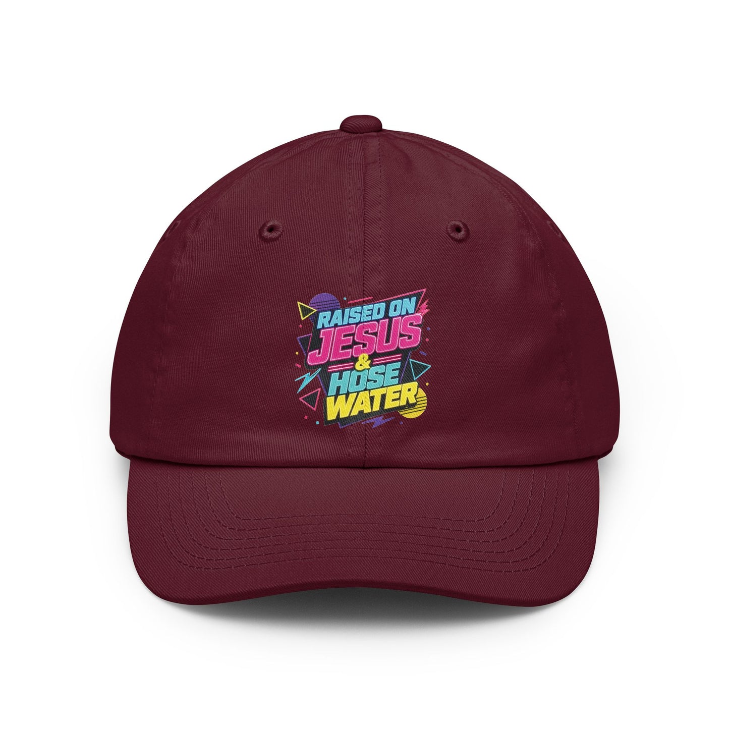 Raised on Jesus & Hose Water Gen X Humor Dad Hat