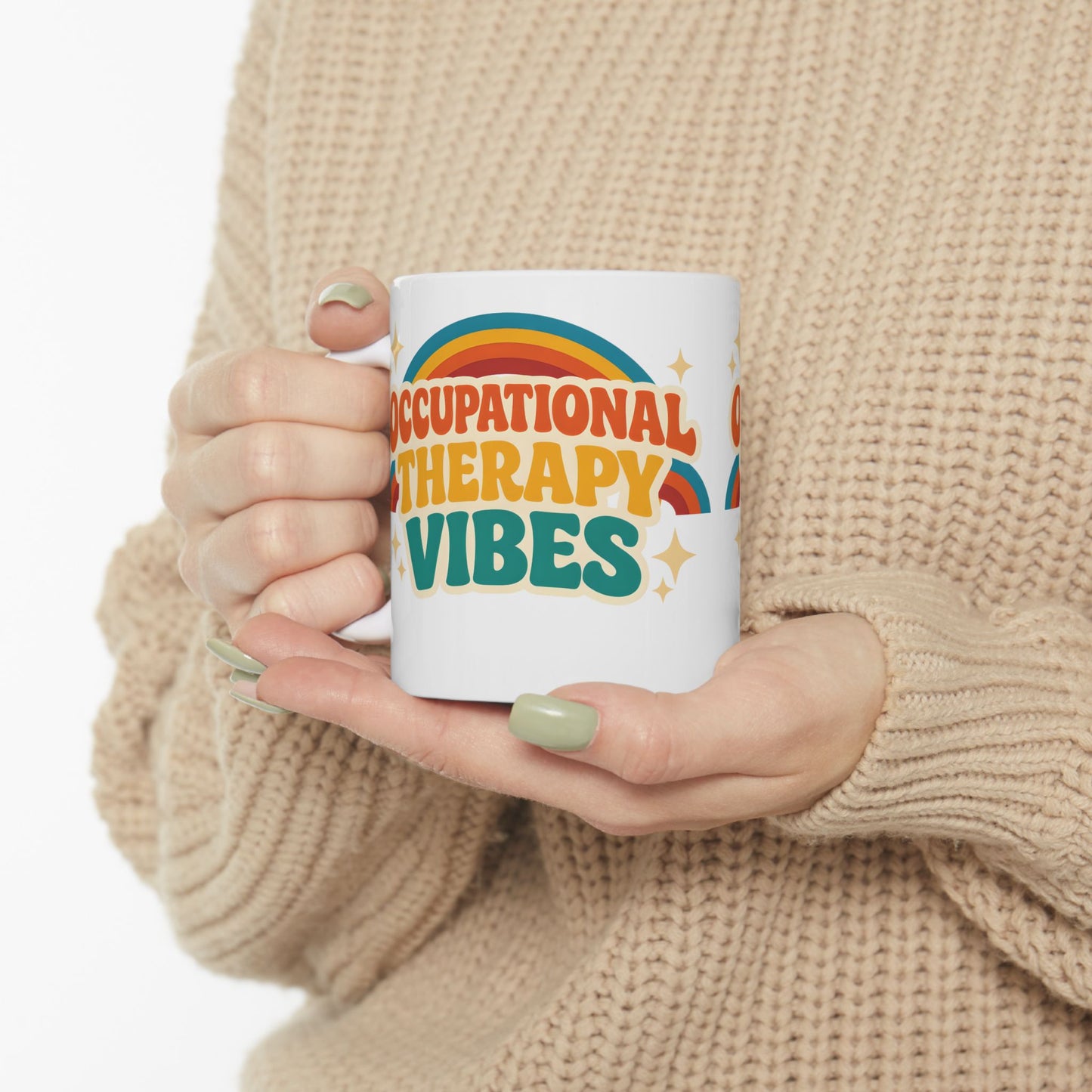 Occupational Therapy Vibes Retro Personalized Mug