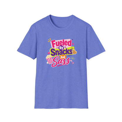 Fueled by Snacks and Sass T-Shirt | Snack Quote Tee
