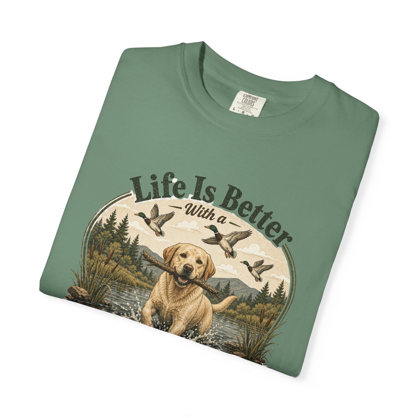 Life Is Better with a Labrador T-shirt | Lab Dog Design