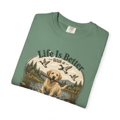 Life Is Better with a Labrador T-shirt | Lab Dog Design
