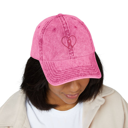 Embroidered Vintage Cap, Breast Cancer Awareness Hat, Pink Ribbon Baseball Cap, Cancer Support Gift, Retro Cancer Survivor Cap