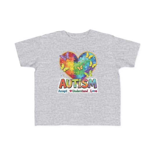 Autism Puzzle Heart Toddler Tee | Accept Understand Love