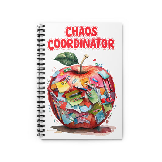 Chaos Coordinator Spiral Notebook - Perfect for Teachers, Students, and Organizers, Back to School, Teacher's Gift, Office Supplies, [...]