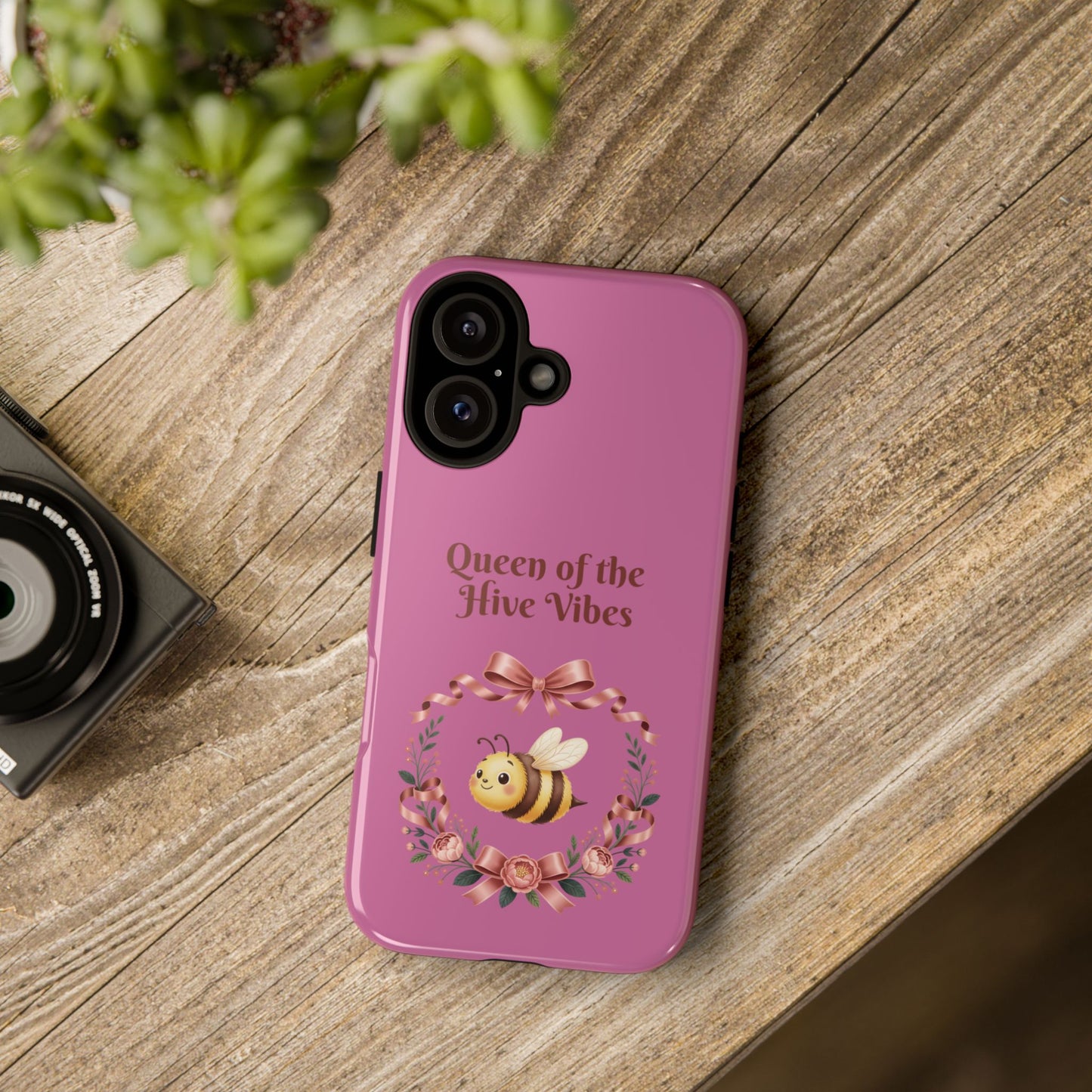 Queen of the Hive Bee Phone Case | Cute Floral Bee iPhone Case