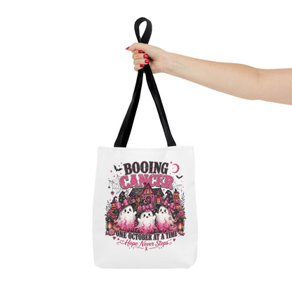 Booing Cancer Halloween ghosts design Tote | One October at a Time