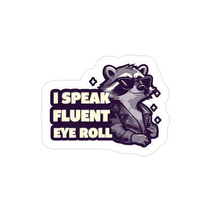 Cool Raccoon Die-Cut Outdoor Sticker | Funny Car Decal | Perfect Gift for Friends | Waterproof Vinyl | Unique Wall Art, Back to School