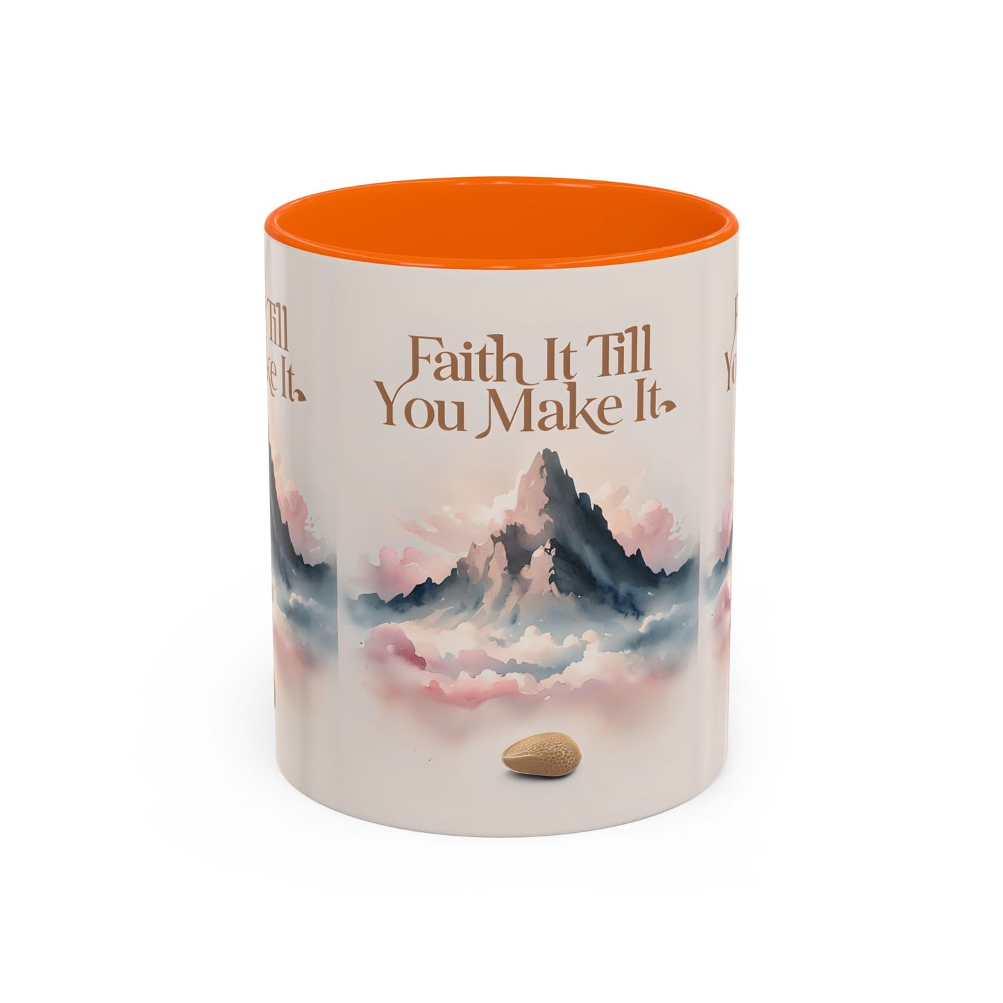 Faith It Till You Make It Coffee Mug, Motivational Drinkware, Inspirational Gift, Morning Coffee Cup, Self-Help Mug